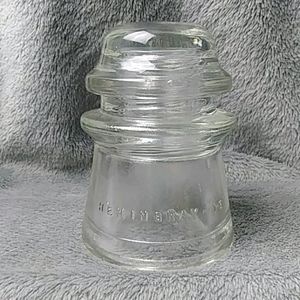 Vintage Hemingray 16 Clear Glass Insulator